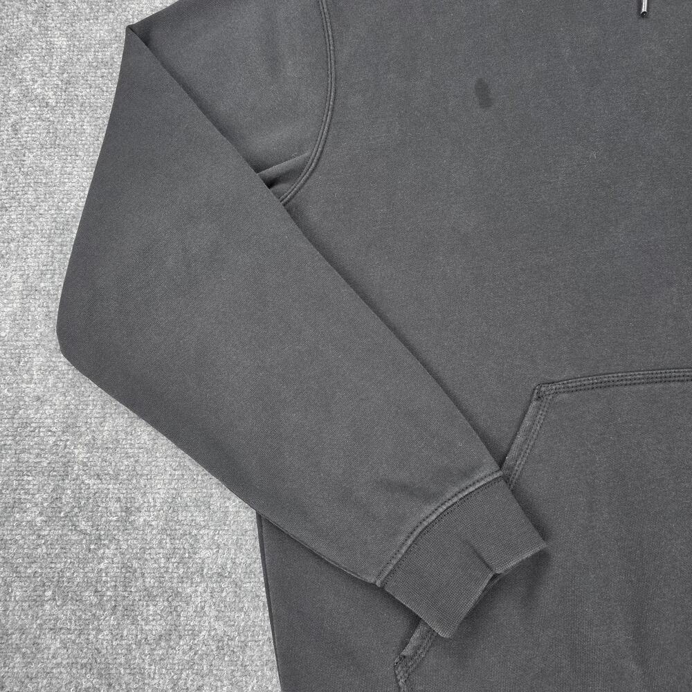 Carhartt Hoodie Mens Large Black Loose Fit EFCO Logo Fleece Pullover Workwear - Picture 7 of 16